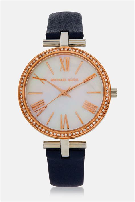 michael kors maci watch|Michael Kors leather watch.